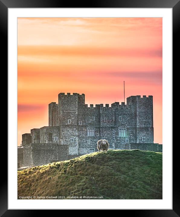 Dover Castle  Framed Mounted Print by James Eastwell