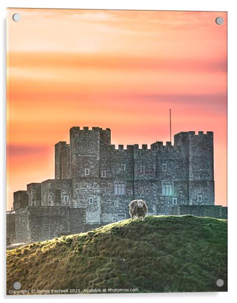 Dover Castle  Acrylic by James Eastwell