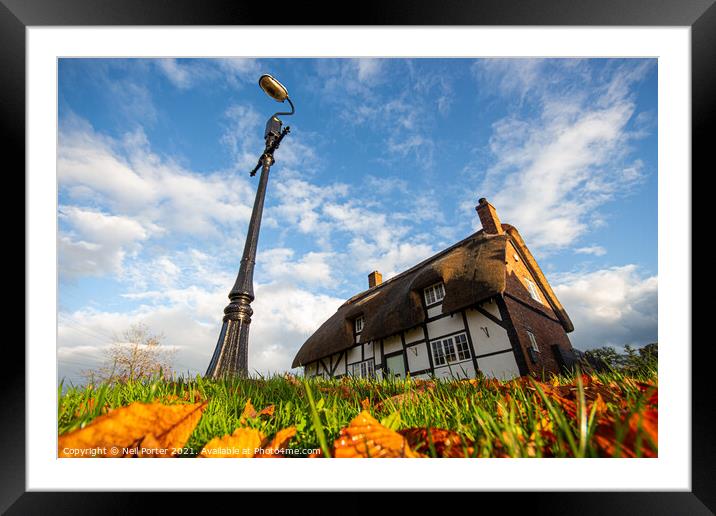 Autumn Cottage Framed Mounted Print by Neil Porter