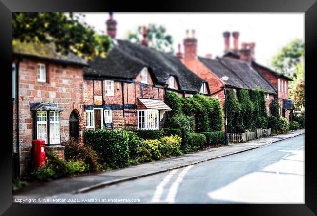 The Postbox Framed Print by Neil Porter