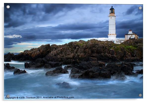 Corsewell Lighthouse Acrylic by Keith Thorburn EFIAP/b