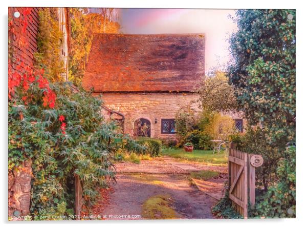 Cozy Cottage on Church Hill Acrylic by Beryl Curran