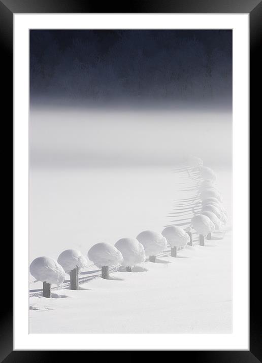 Snow chain III Framed Mounted Print by Thomas Schaeffer