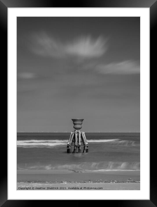 Time And Tide Bell, Mablethorpe Framed Mounted Print by Heather Sheldrick
