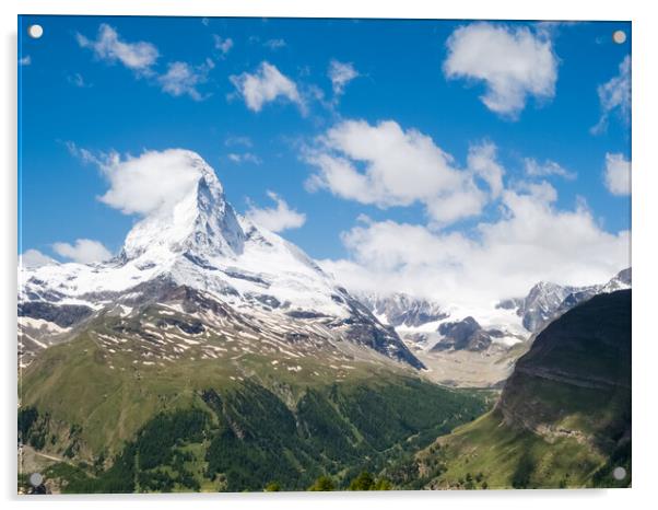 Matterhorn Mountain Acrylic by Mike C.S.