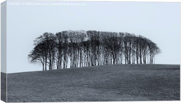 Nearly Home Trees, Coming home trees, Cornwall trees Cookworthy Canvas Print by kathy white