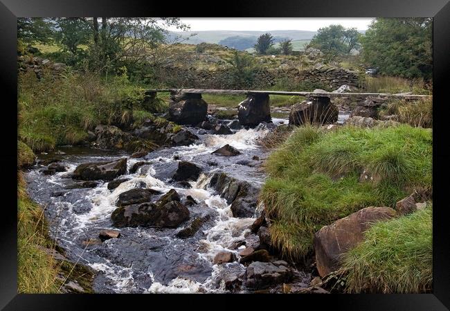 Austwick Bridge and River Framed Print by Geoff Storey