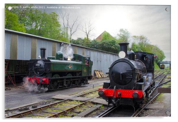 Launceston Steam Railway Acrylic by kathy white