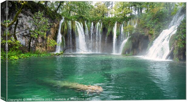 Plitvice Waters  Canvas Print by Rob Hawkins