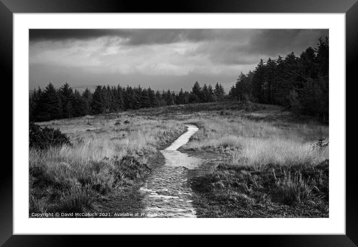 Dark side of the fell Framed Mounted Print by David McCulloch