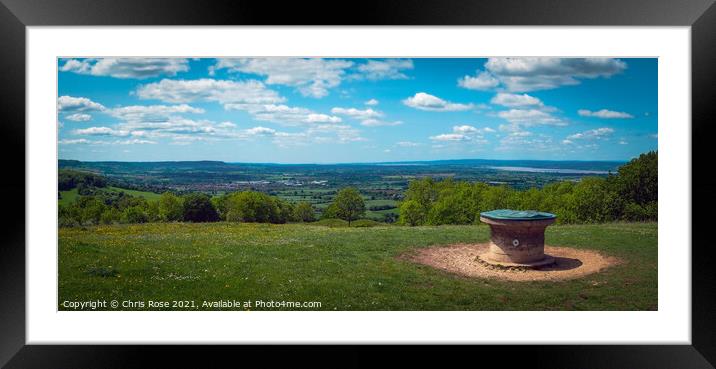 Standish Wood viewpoint Framed Mounted Print by Chris Rose