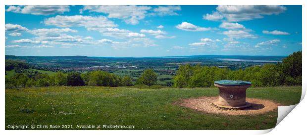Standish Wood viewpoint Print by Chris Rose