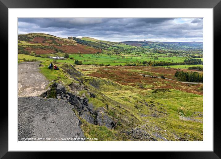 Old Mam Tor Road Framed Mounted Print by Jim Monk