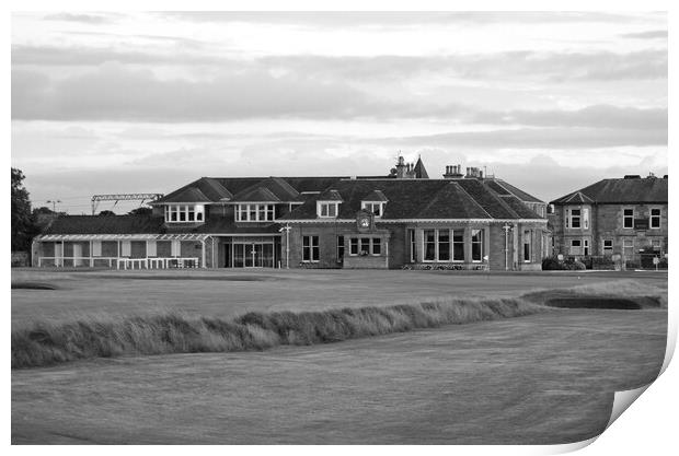 Old Prestwick Golf clubhouse Print by Allan Durward Photography