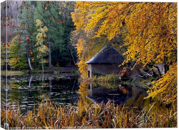 Loch Dunmore, Pitlochry Canvas Print by yvonne & paul carroll