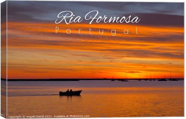 Ria Formosa Postcard - Portugal Canvas Print by Angelo DeVal