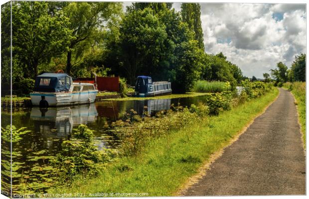 Leeds Liverpool Canal Merseyside Canvas Print by Phil Longfoot