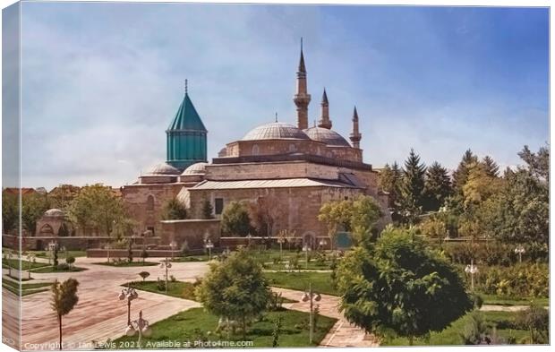 The Mevlana Museum in Konya Canvas Print by Ian Lewis