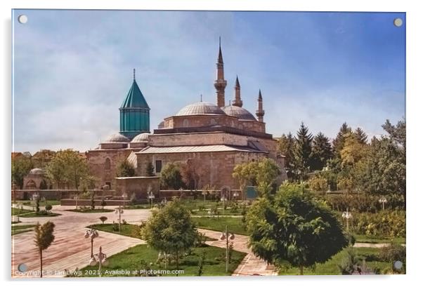 The Mevlana Museum in Konya Acrylic by Ian Lewis