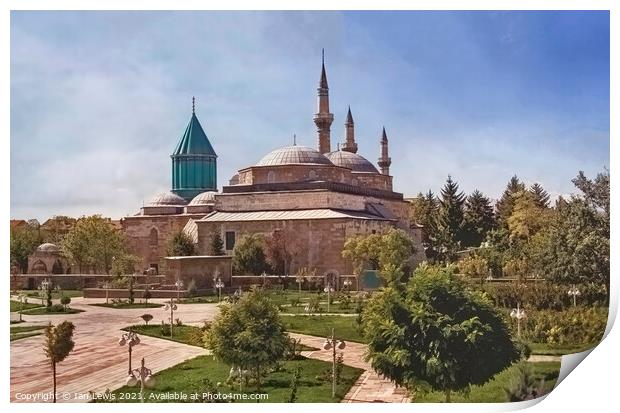 The Mevlana Museum in Konya Print by Ian Lewis