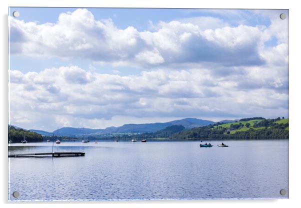 Bala lake Llyn Tegid Wales Acrylic by Phil Crean