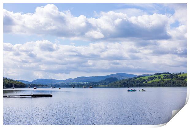 Bala lake Llyn Tegid Wales Print by Phil Crean