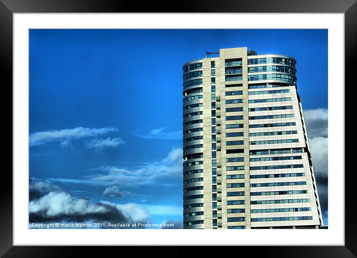 Bridgewater Place by day Framed Mounted Print by Maria Tzamtzi Photography
