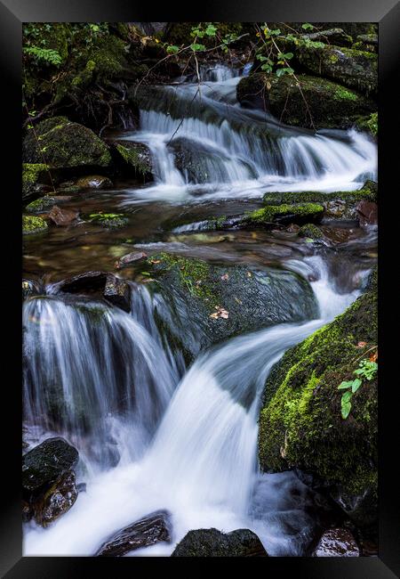 Waterfall Snowdonia Wales Framed Print by Phil Crean