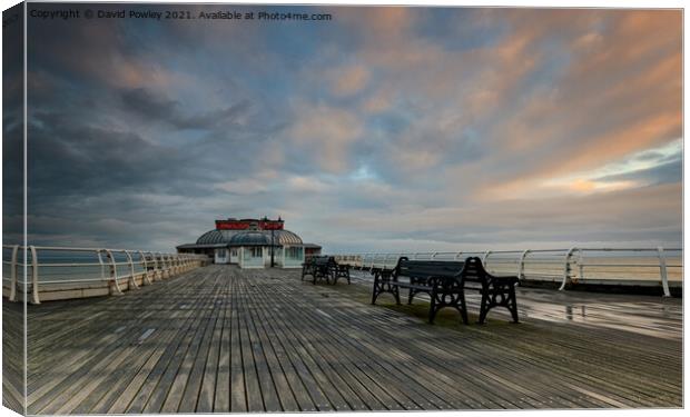 Early Morning on Cromer Pier Canvas Print by David Powley