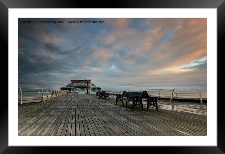 Early Morning on Cromer Pier Framed Mounted Print by David Powley