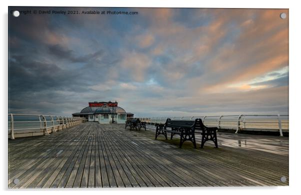 Early Morning on Cromer Pier Acrylic by David Powley