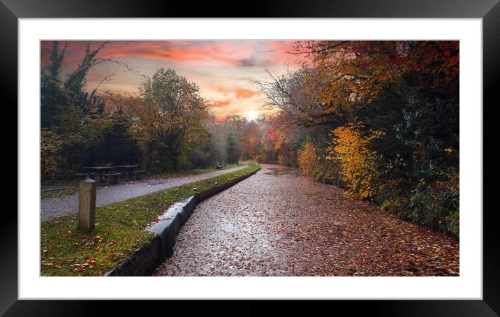 The Monmouthshire and Brecon Canal Framed Mounted Print by Leighton Collins
