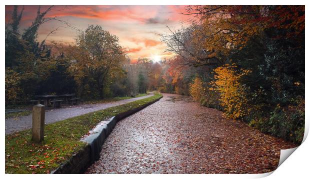 The Monmouthshire and Brecon Canal Print by Leighton Collins