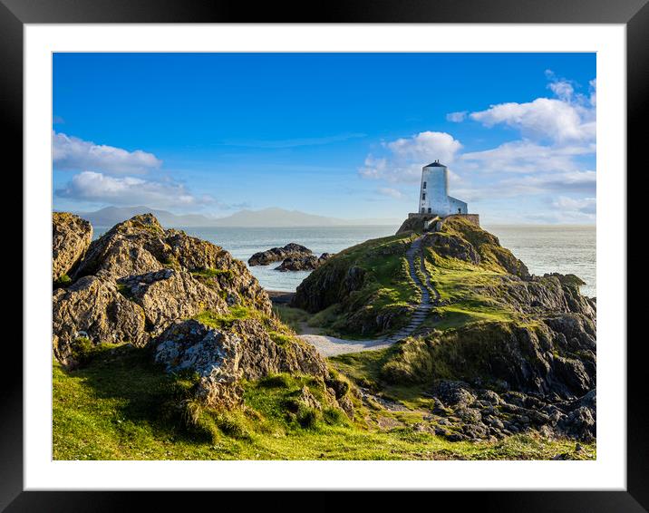 The Tower on Llanddwyn Island, Anglesey. Framed Mounted Print by Colin Allen
