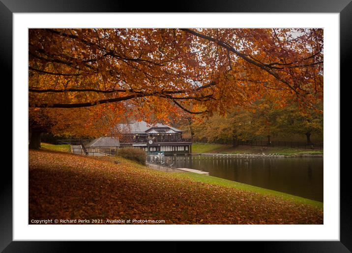 Autumn in the Park Framed Mounted Print by Richard Perks