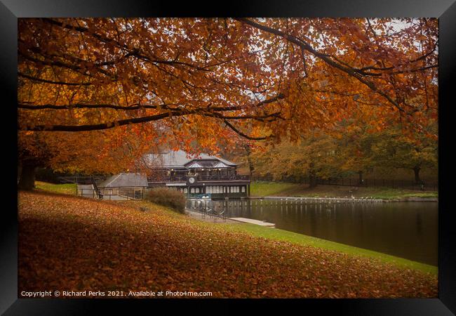 Autumn in the Park Framed Print by Richard Perks