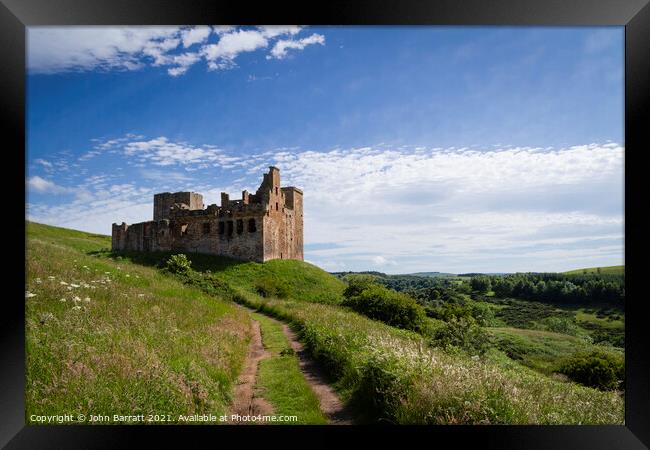 Crichton Castle Framed Print by John Barratt