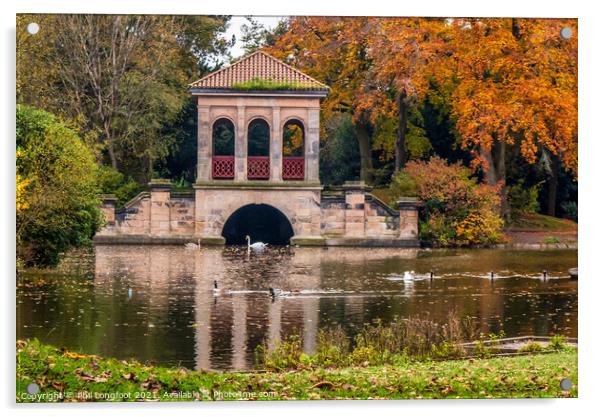 Birkenhead Park Wirral at Wirral  Acrylic by Phil Longfoot