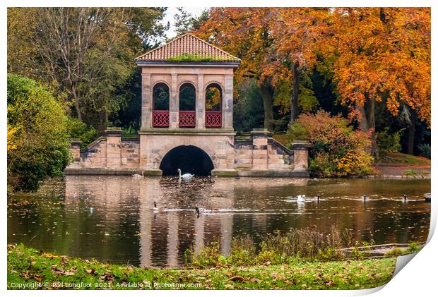 Birkenhead Park Wirral at Wirral  Print by Phil Longfoot