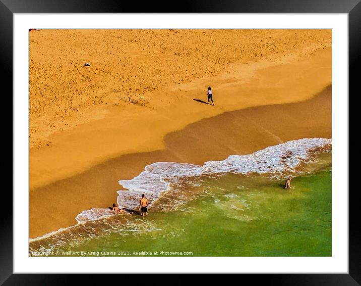 Algarve  Beach 4 Framed Mounted Print by Wall Art by Craig Cusins
