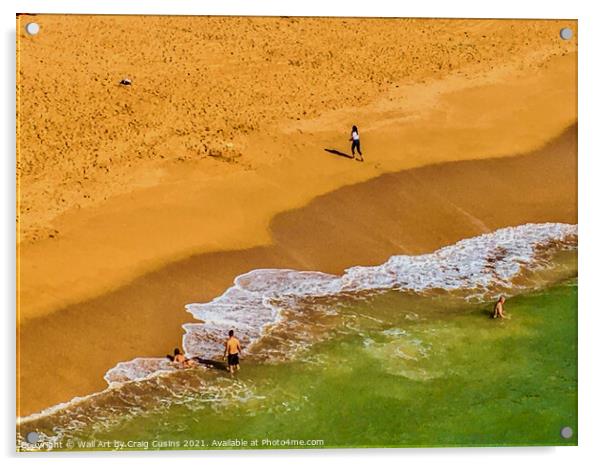 Algarve  Beach 4 Acrylic by Wall Art by Craig Cusins