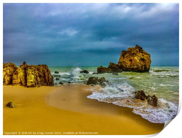 Algarve Beach 6 Print by Wall Art by Craig Cusins