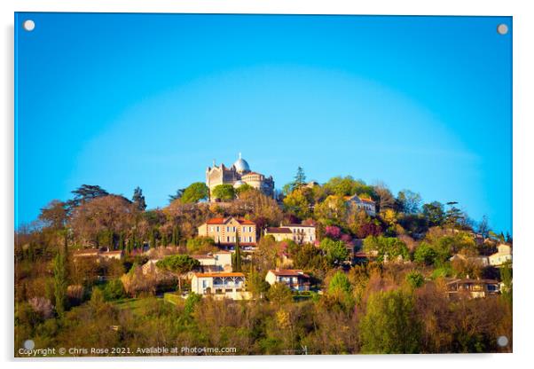 Penne d'Agenaise on a hilltop Acrylic by Chris Rose