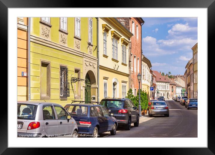 Uri Street - Budapest Framed Mounted Print by Laszlo Konya