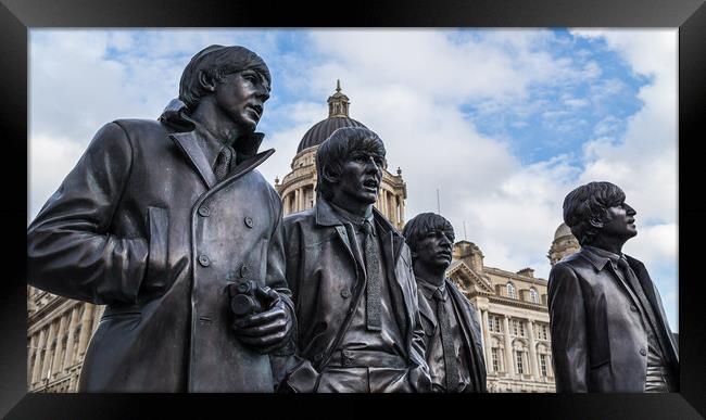 The Beatles statue Framed Print by Jason Wells