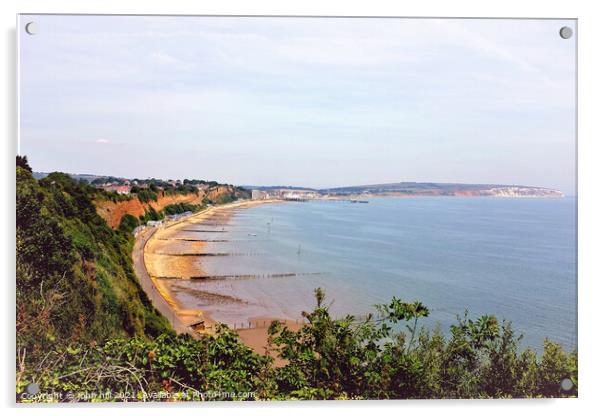 Sandown bay, Isle of Wight. Acrylic by john hill