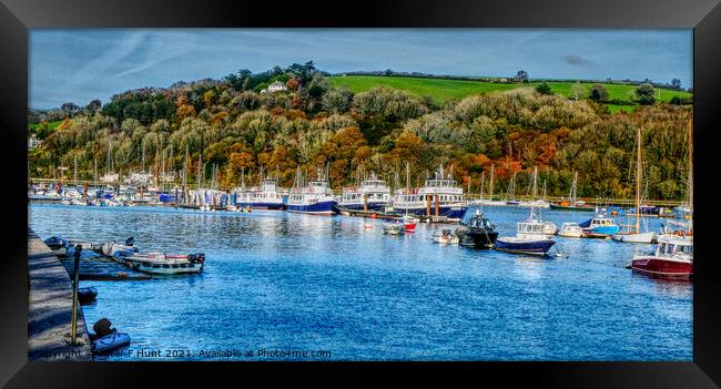 Autumn On The River Dart Framed Print by Peter F Hunt