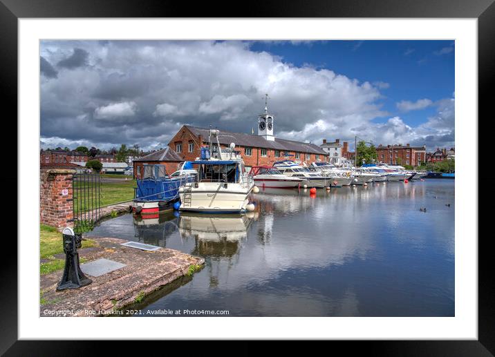 Stourport Marina  Framed Mounted Print by Rob Hawkins