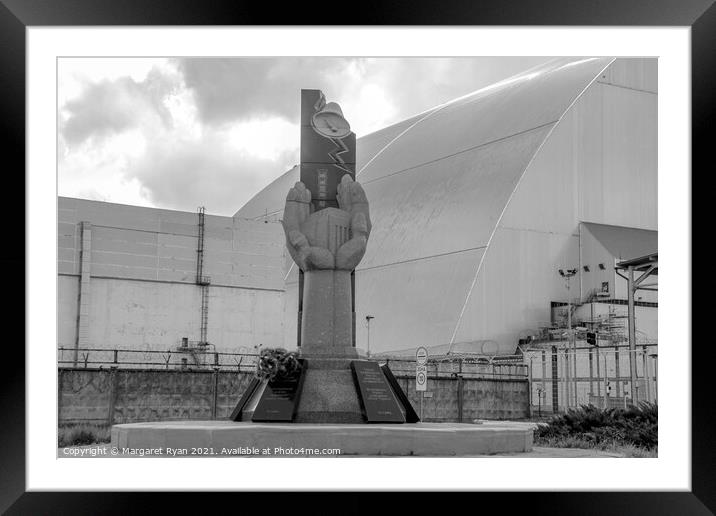 Chernobyl Memorial Ukraine Framed Mounted Print by Margaret Ryan