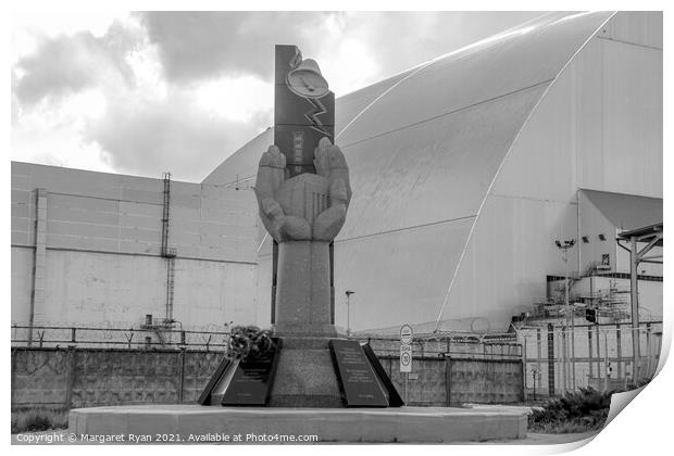 Chernobyl Memorial Ukraine Print by Margaret Ryan